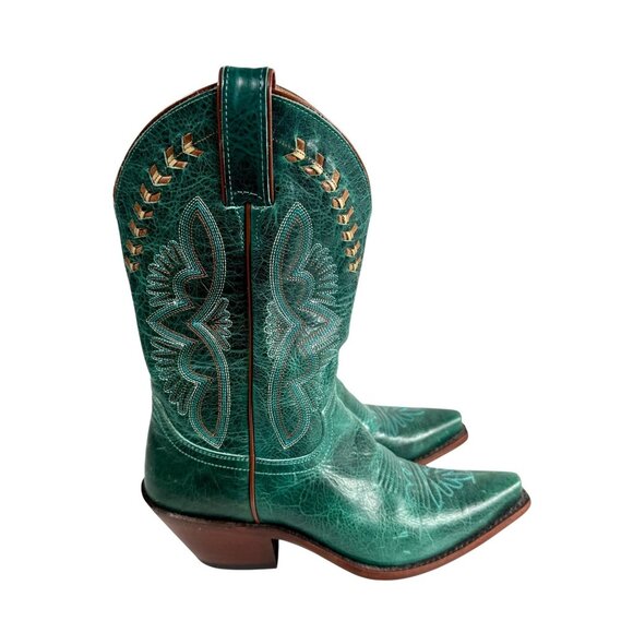 Justin Boots Women’s Size 8.5 B Turquoise Damiana Western Cowgirl Boots L4302 - Picture 3 of 10